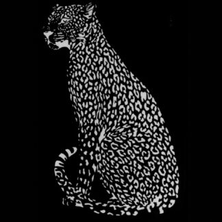 Flockdruck Leopard weiss wickedandwild