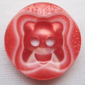 Kunststoffknopf rot wickedandwild